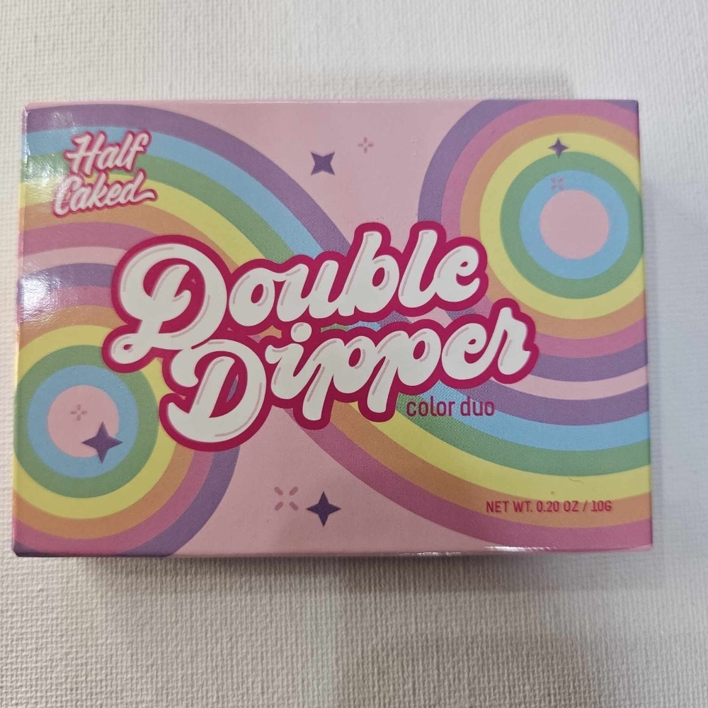 HALF CAKED Double Dipper Color Duo Blush &‎ Highlight Duo Set Matte Blush Powder